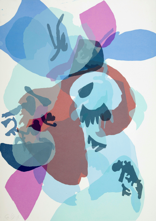 KAMUELA PROJECT 4 / Silkscreen ink on Buetten / 29 x 28 in. / 100 x 70 cm / 2024