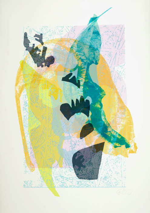 KAMUELA PROJECT The Pond 3 / Silkscreen ink on Buetten / 29 x 28 in. / 100 x 70 cm / 2024