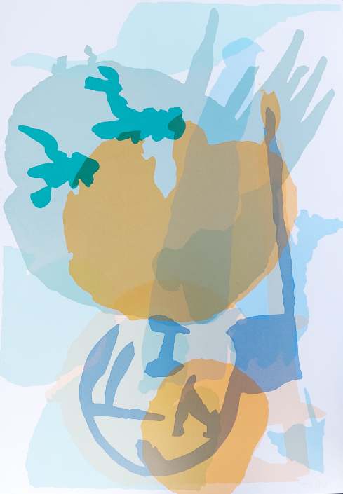 KAMUELA PROJECT Lotus 6 / Silkscreen ink on Buetten / 29 x 28 in. / 100 x 70 cm / 2024