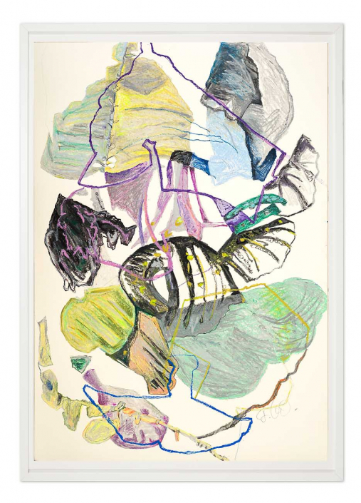 Gems of Lost Memories 2 / oil pastel on paper / 39.4 x 27.6 in. / 100 x 70 cm / 2025