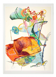 Secret Escape / oil pastel on paper / 39.4 x 27.6 in. / 100 x 70 cm / 2025