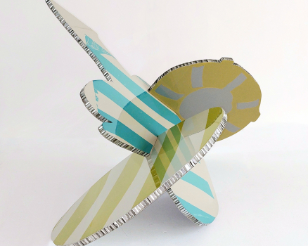 Original silkscreen on aluminum, laquered, 53 x 90 x 64 cm, 20.9 x 35.4 x 25.2 in., 2022