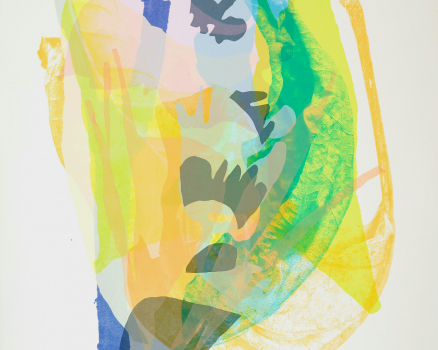 Silkscreen ink on Buetten, single work, 100 x 70 cm, 39 x 28 in., 2024