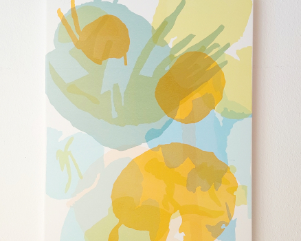 Silkscreen Ink on canvas, 100 x 80 x 5 cm, 39 x 31.5 x 2 in., 2024