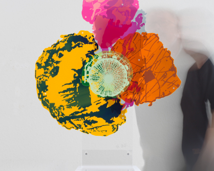 Plexiglass, silk screen, 85 x 65 x 9 cm, 33.5 x 25.6 x 3.5 in., 2012