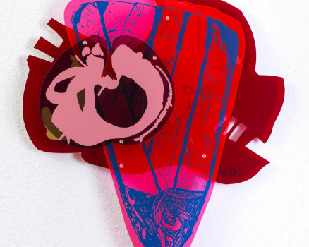 Plexiglas, silkscreen ink, 65 x 57,5 x 8 cm, 25.6 x 22.6 x 3 in., 2014