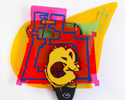 Plexiglas, silkscreen ink, 71 x 74 x 10,5 cm, 28 x 29 x 4 in., 2014