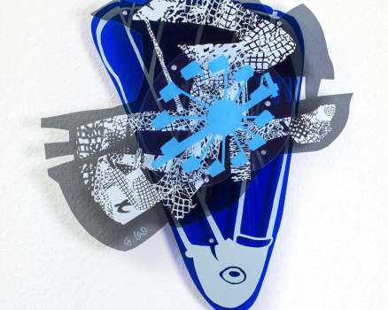 Plexiglass, silkscreen printing, 63, 5 x 58 x 9 cm, 25 x 22,8 x 3,5 in., 2014