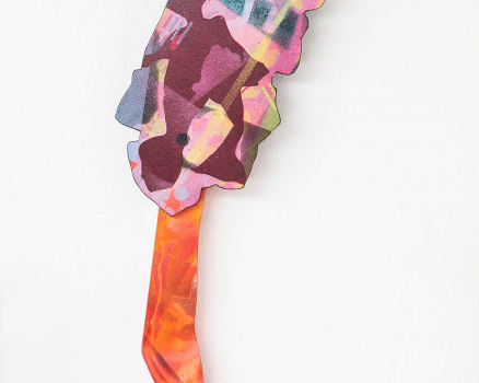 Cardboard, spray paint, lacquered, 98 x 42 x 9 cm, 38.6 x 16.5 x 3.5 in., 2013