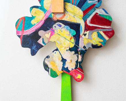 Cardboard, oilpastel, lacquered, 124 x 80 x 12 cm, 49 x 31.5 x 5 in., 2013