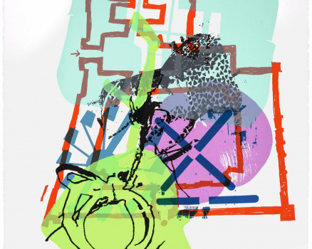 Silkscreen ink on paper, single work, 100 x 70 cm, 39 x 28 in., 2015