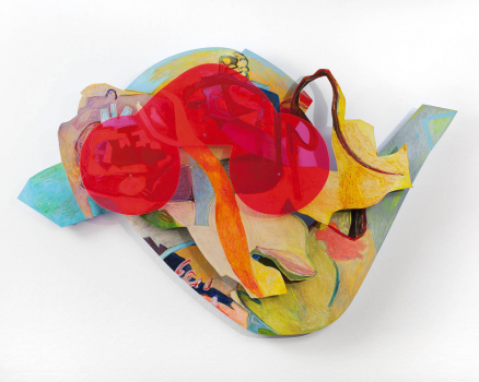 Forex, plexiglass, oilpastels, lcquered, 100 x 154 x 13 cm, 39.4 x 60.6 x 5 in., 2014