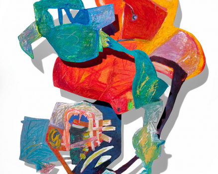 Forex, oilpastels, lacquered, 87 x 70 x 13 cm, 34 x 27.6 x 5 in., 2012