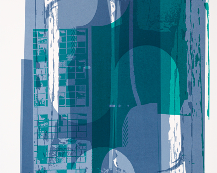 Original silkscreen on Buetten, single work, 76,5 x 56 cm, 30 x 22 in., 2023