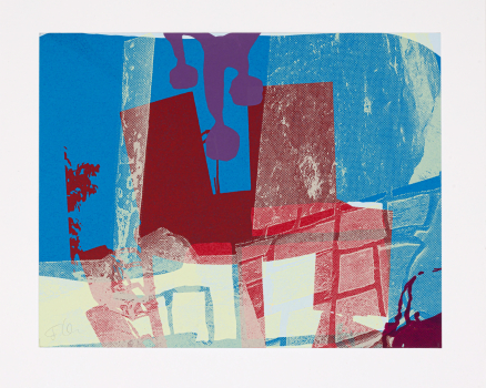 Silkscreen Ink on Buetten paper, original single artwork, 20 x 25 cm, 8 x 10 in., 2022