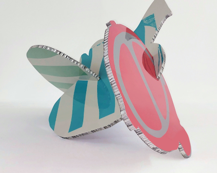 Original silkscreen on aluminum, laquered, 53 x 90 x 64 cm, 20.9 x 35.4 x 25.2 in., 2022