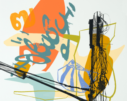 Original silkscreen, 270 g Buetten, watermarked, acid-free, with natural deckle edges, 9 colors, 50 x 50 cm, 19.7 x 19.7 in., Edition of 30, signed, dated and numbered, 2008, available on Saatchi Art