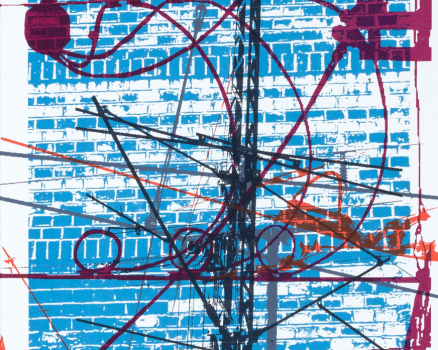 Silkscreen on paper, 100 x 55 cm, 39.4 x 21.6 in., Edition of 7, 2009