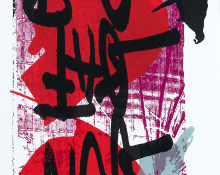 Silkscreen on Buetten, 67 x 32 cm, 26.4 x 12.6 in., Edition of 7, 2009