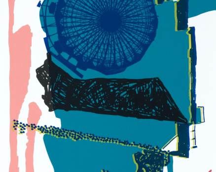 Silkscreen on Buetten, 100 x 55 cm, 39.4 x 21.6 in., Edition of 7, 2009