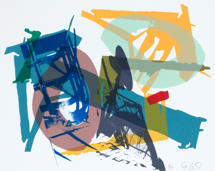 Silkscreen on Buetten, 43 x 49 cm, 17 x 19.3 in., Edition of 7, 2009