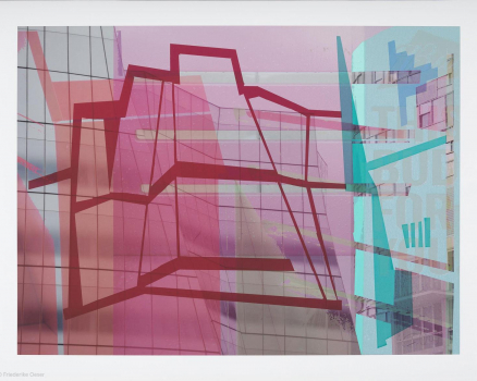 Original silkscreen on digital photo collage, single work, 70 x 90 cm, 27.6 x 35.4 in., 2019