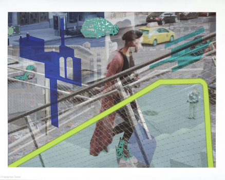 Original silkscreen on digital photo collage, single work, 70 x 90 cm, 27.6 x 35.4 in., 2019