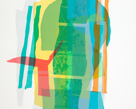 Silkscreen ink on paper, single work, 100 x 70 cm, 39 x 28 in., 2024