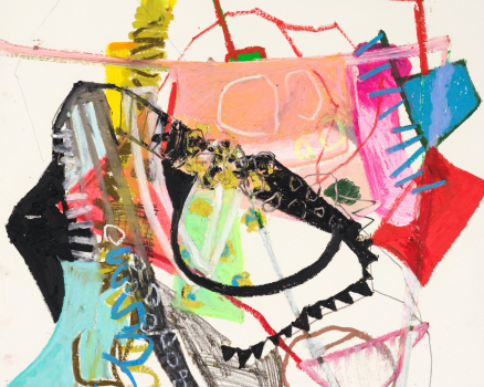 Oil pastel on paper, 40 x 40 cm, 15.7 x 15.7 in., 2006