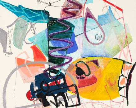 Oil pastel on paper, 40 x 40 cm, 15.7 x 15.7 in., 2006