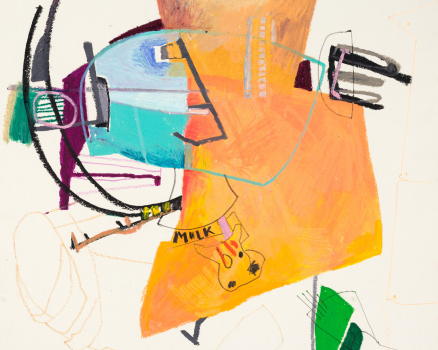 Oil pastel on paper, 40 x 40 cm, 15.7 x 15.7 in., 2006