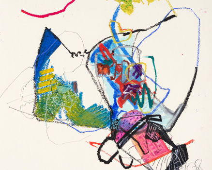 Oil pastel on paper, 40 x 40 cm, 15.7 x 15.7 in., 2008