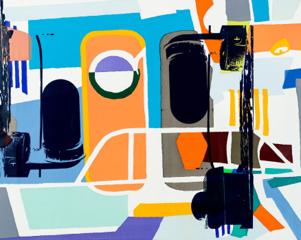 Original silkscreen on canvas, 110 x 140 x 5.5 cm, 43 x 55 x 2.2 in., 2018