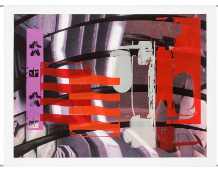 Original silkscreen on Fine Art Print, Synthetik, 142 x 184 cm, 56 x 72.4 in., 2017