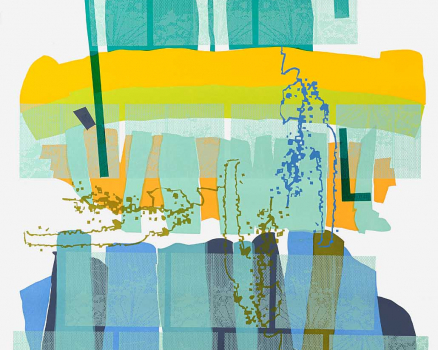 Original silkscreen on canvas, single work, 140 x 110 cm, 55 x 43 x 2 in., 2021 LAOS 2020 - Time Passes, Memory Fades / Original handgefertigter Siebdruck auf Leinwand, Unikat / 140 x 110 x 5,5 cm / 55 x 43 x 2 in / 2021