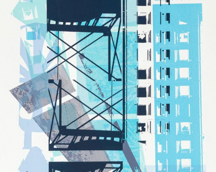 Original silkscreen on canvas, 140 x 65 x 5,5 cm, 55 x 26 x 2.2 in., 2018