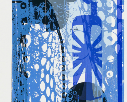 Original screen print on canvas, single work, 130 x 50 x 5,5 cm, 51 x 20 x 2.2 in., 2018