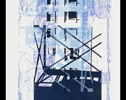 Original silkscreen on canvas, 125 x 35 x 5,5 cm, 49 x 14 x 2.2 in., 2018