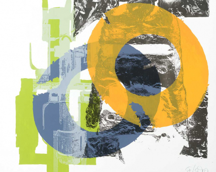 Original silkscreen on canvas, single work, 95 x 110 cm, 37.4 x 43.3 in., 2010