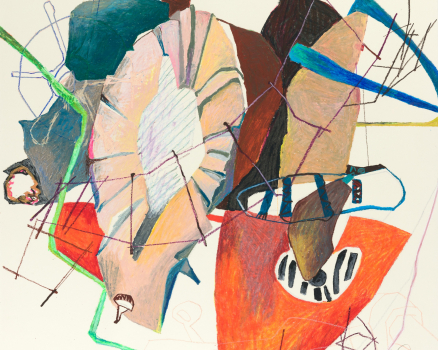 Oil pastel on paper, 100 x 100 cm, 39.4 x 39.4 in., 2007