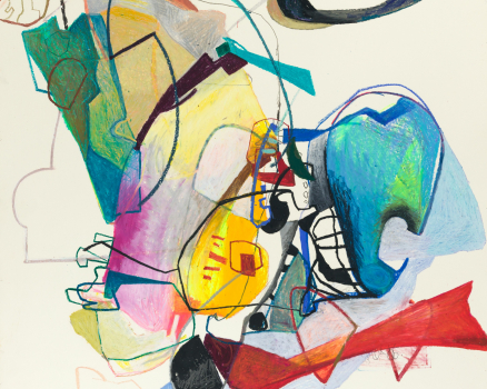 Oil pastel on paper, 100 x 100 cm, 39.4 x 39.4 in., 2006