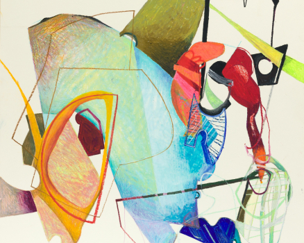 Oil pastel on paper, 100 x 100 cm, 39.4 x 39.4 in., 2006