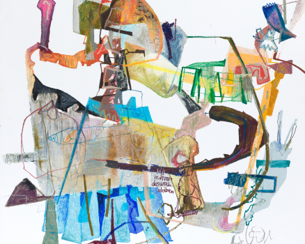 Oil pastel on paper, 100 x 100 cm, 39.4 x 39.4 in., 2011