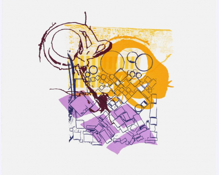 Silkscreen ink on Buetten, single work, 100 x 70 cm, 39.4 x 27.5 in., 2015