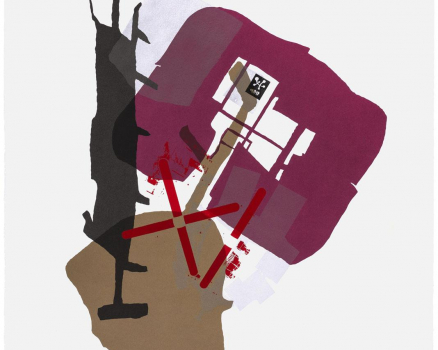 Original Siebdruck Unikat auf Bütten, Unikat, 100 x 70 cm, 39.4 x 27.5 in., 2015