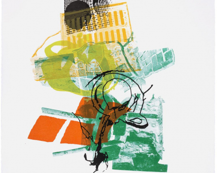 Original Siebdruck Unikat auf Bütten, Unikat, 100 x 70 cm, 39.4 x 27.5 in., 2015