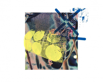Silkscreen ink on Buetten, single work on digital photocollage, 76 x 56 cm, 31.5 x 23.6 in., 2015