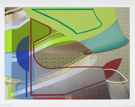 Original silkscreen on digital photo collage, single work, 70 x 90 cm, 27.6 x 35.4 in., 2019